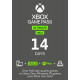 14 DAY XBOX GAME PASS ULTIMATE TRIAL XBOX ONE / PC (NON - STACKABLE)